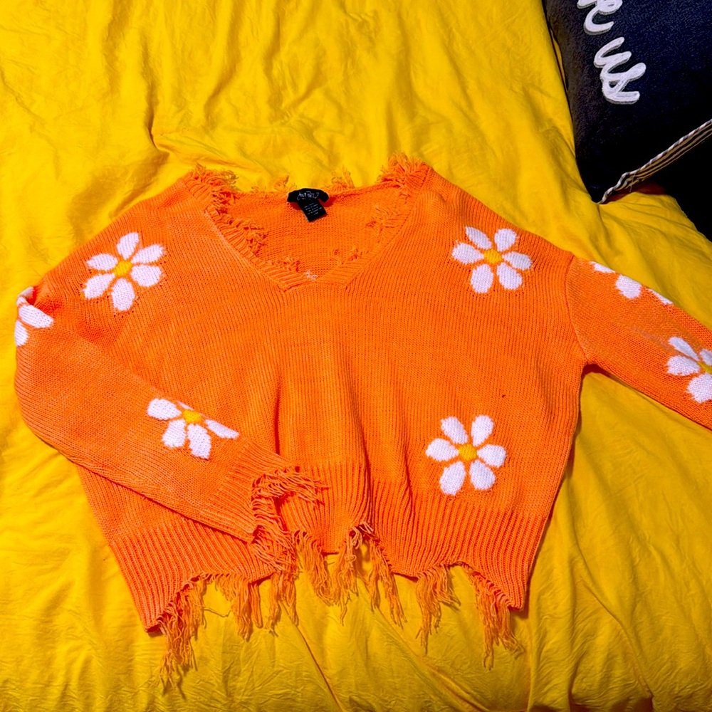 COPY - Distressed cropped sweater